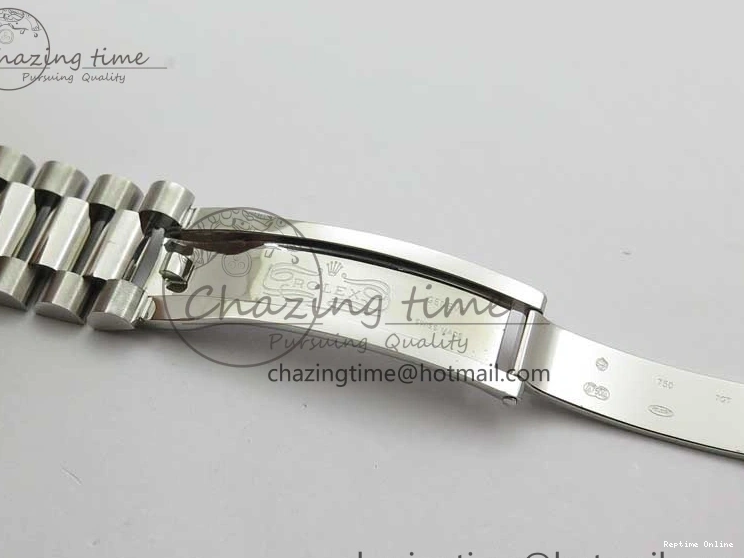 0114 Affordable Day-Date 40mm 228239 BP New Dial Version 904 SS Green Stick Markers Dial on SS President Bracelet A 2817